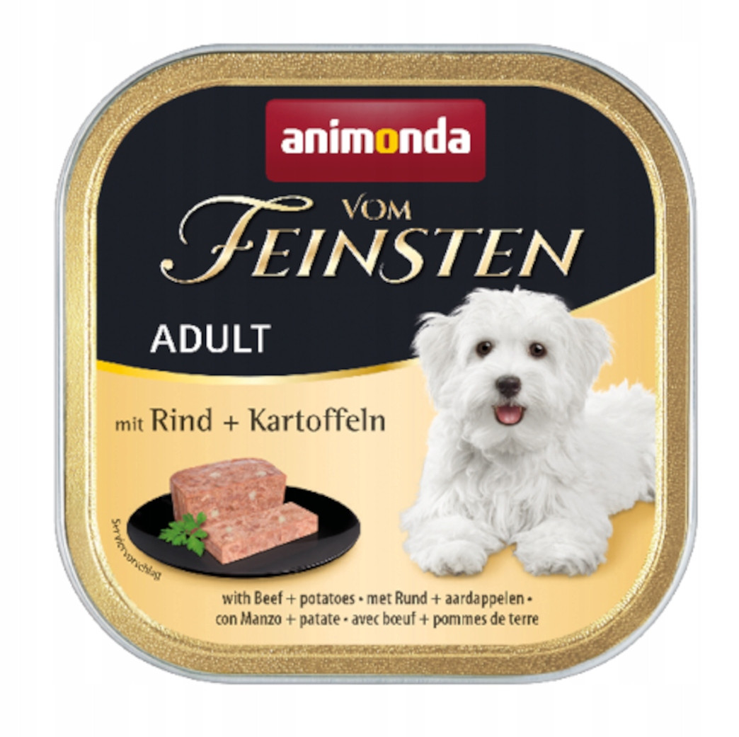 Animonda Vom Feisten Vlhké Krmivo pro psy 22x150 g s hovězím masem a bramborami