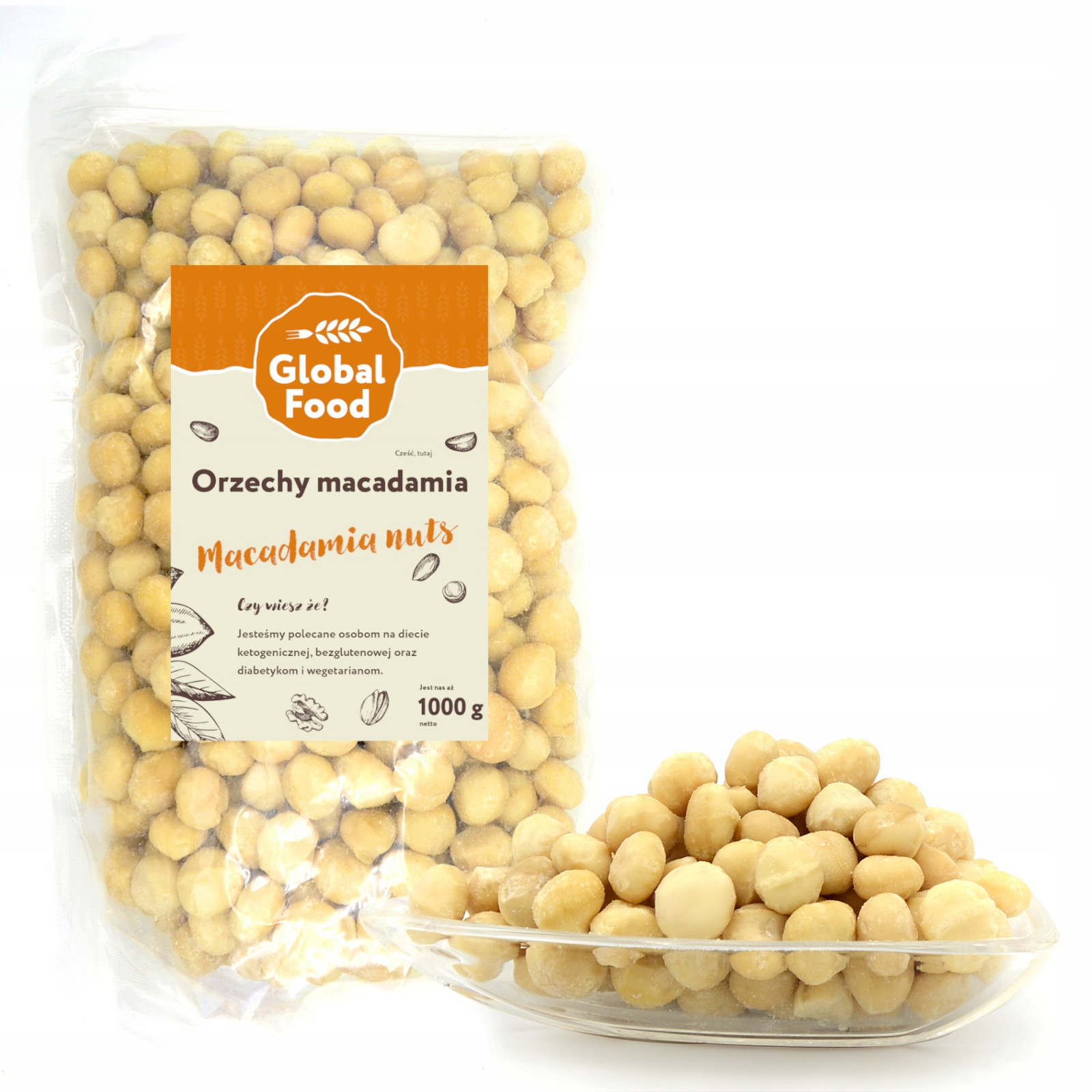 Makadamové Ořechy 1kg (1000g) Přírodní Makadamový Ořech