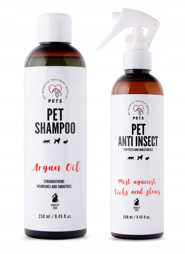 Pets Argan Oil_Šampon Arganový 250ml Hypoallergenic Pets Anti Insect
