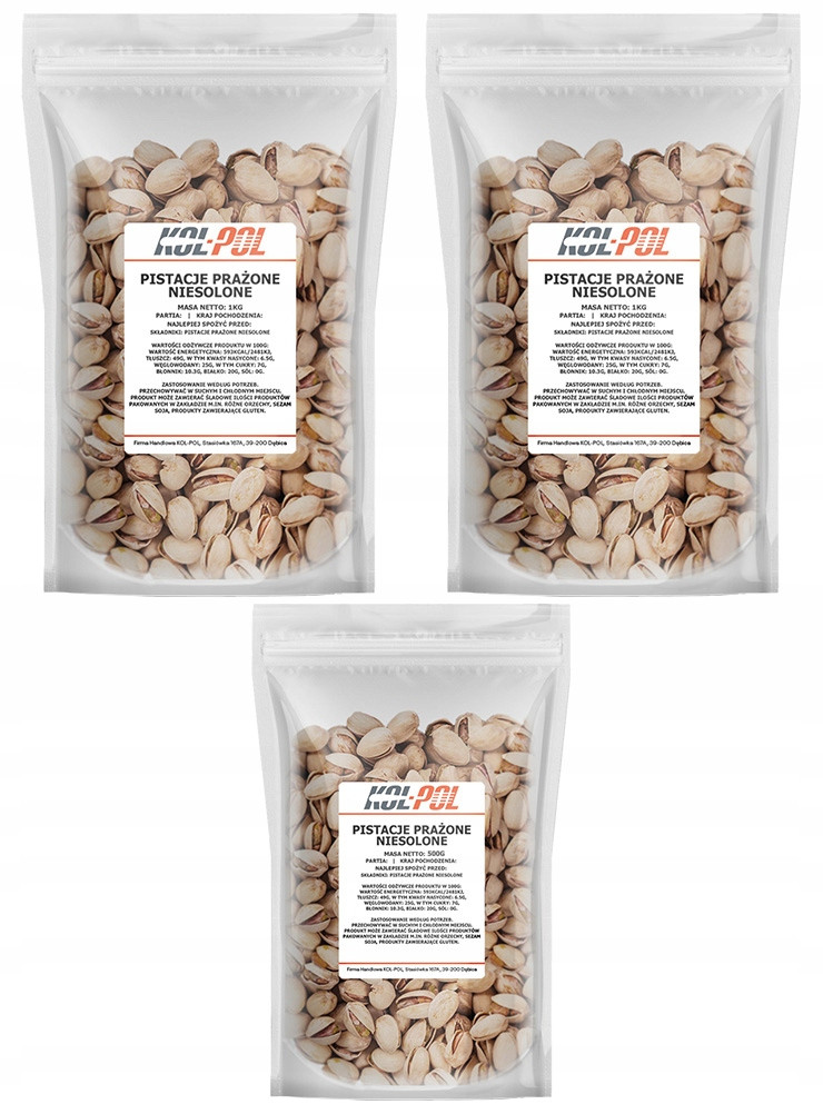 Pistácie Průvodce Nesolené 2,5kg Přírodní velké