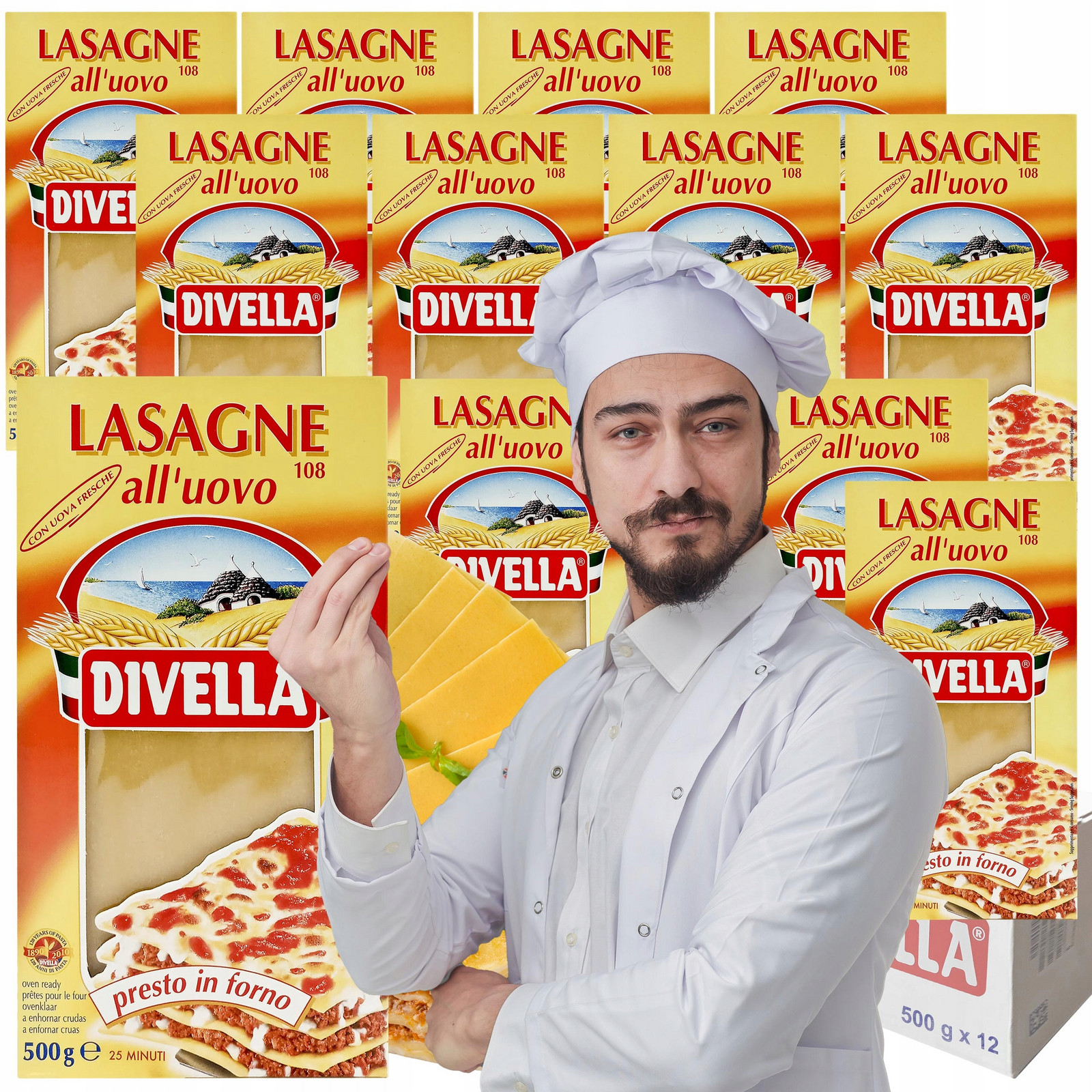 Těstoviny Lasagne Divella 500g x 12 Karton