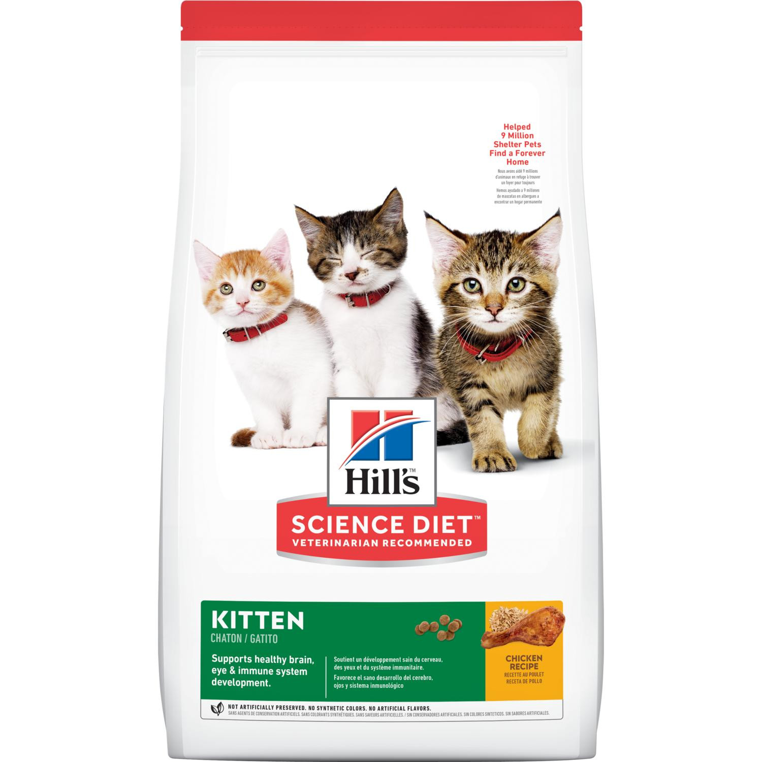 Suché krmivo pro kočky Hill’s Science Plan Kitten, kuře 2x7 kg
