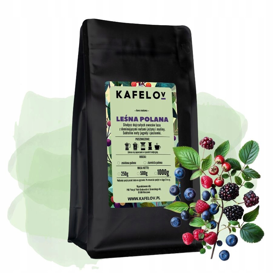 Káva ochucená mletá Lesní Polana 1 kg arabika čerstvě pražená