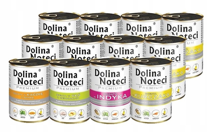 Vlhké krmivo pro psy Dolina Noteci Premium mix chutí 12x400 g