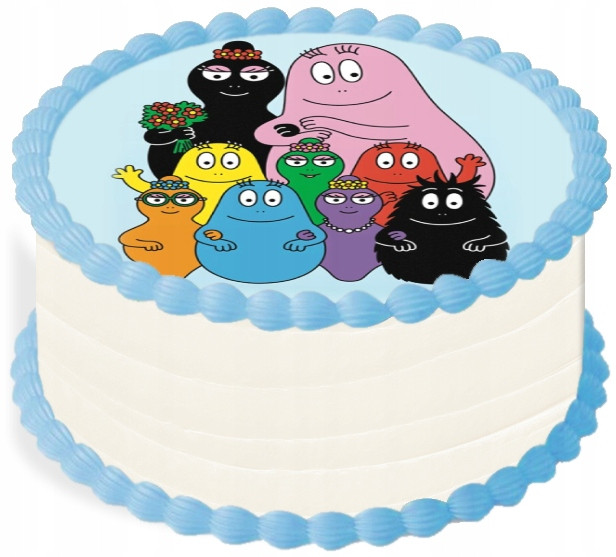 oplatek na dort 14 cm Barbapapa Barbappa Narozeniny