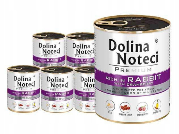 Dolina Noteci Premium Králík s brusinkami krmivo mokré pro psa 24x800g