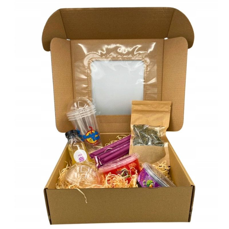 Sada pro Bubble Tea Kit a kuličky 2x450g pro ni dárek k narozeninám