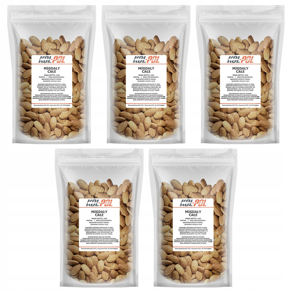 Mandle Celé 5kg Kalifornské přírodní čerstvé