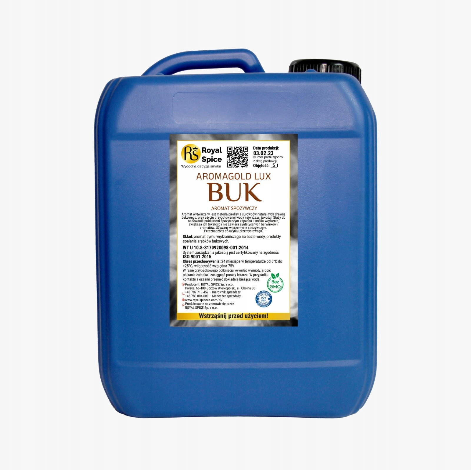 Tekutý udírenský kouř Aromagold Buk Lux 5L