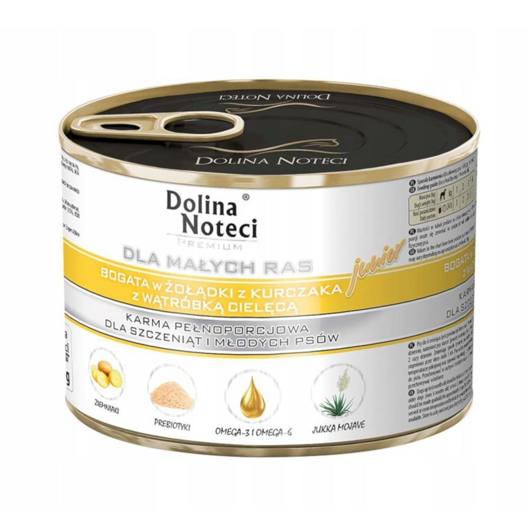 Dolina Noteci Premium pro psy Junior bohaté na kuřecí žaludky 12x185 g