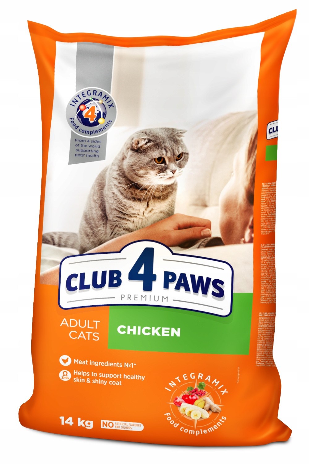 Club 4 Paws Premium suché krmivo pro kočky kuře 14 kg