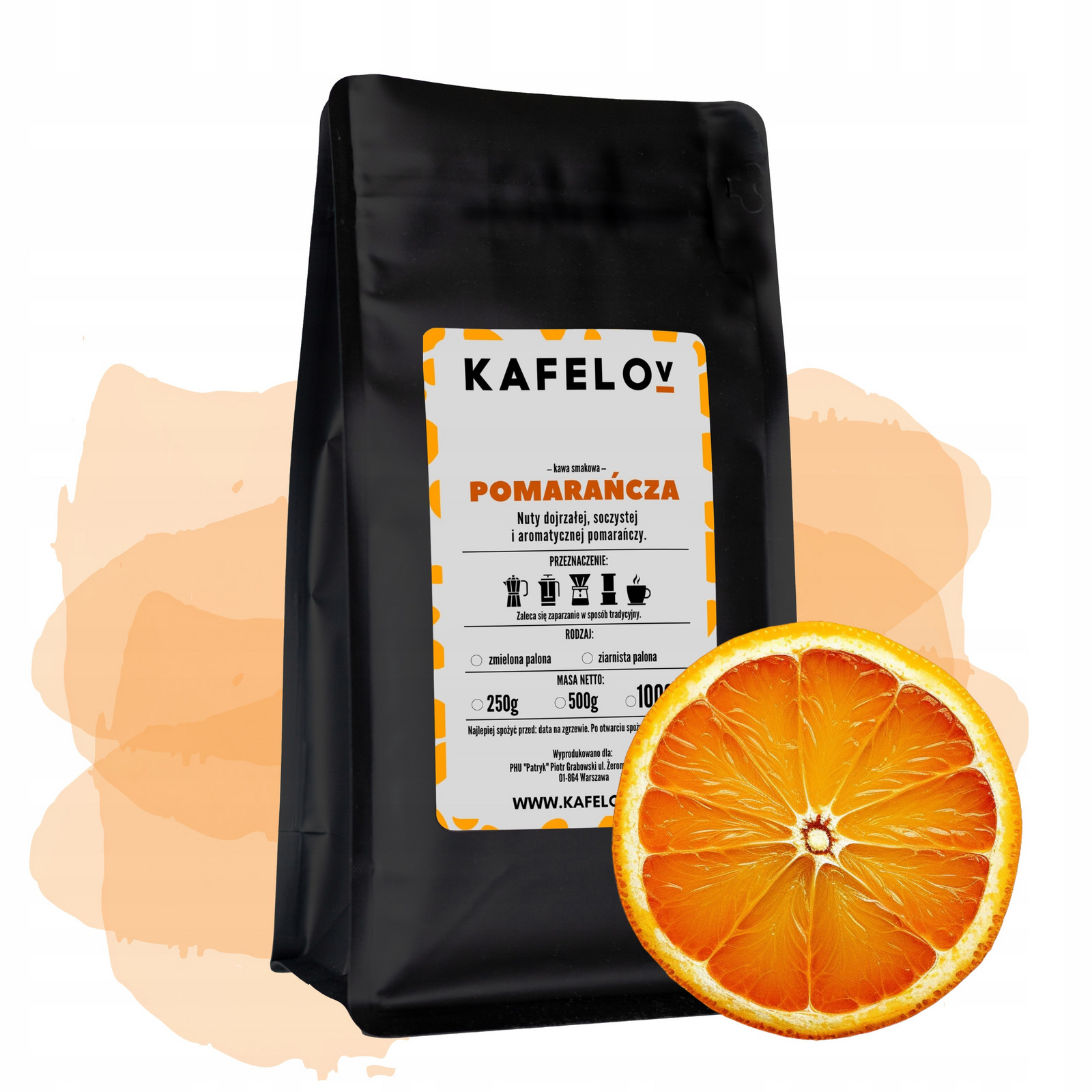 Káva Kafelov ochucená 1000G Ziarnista