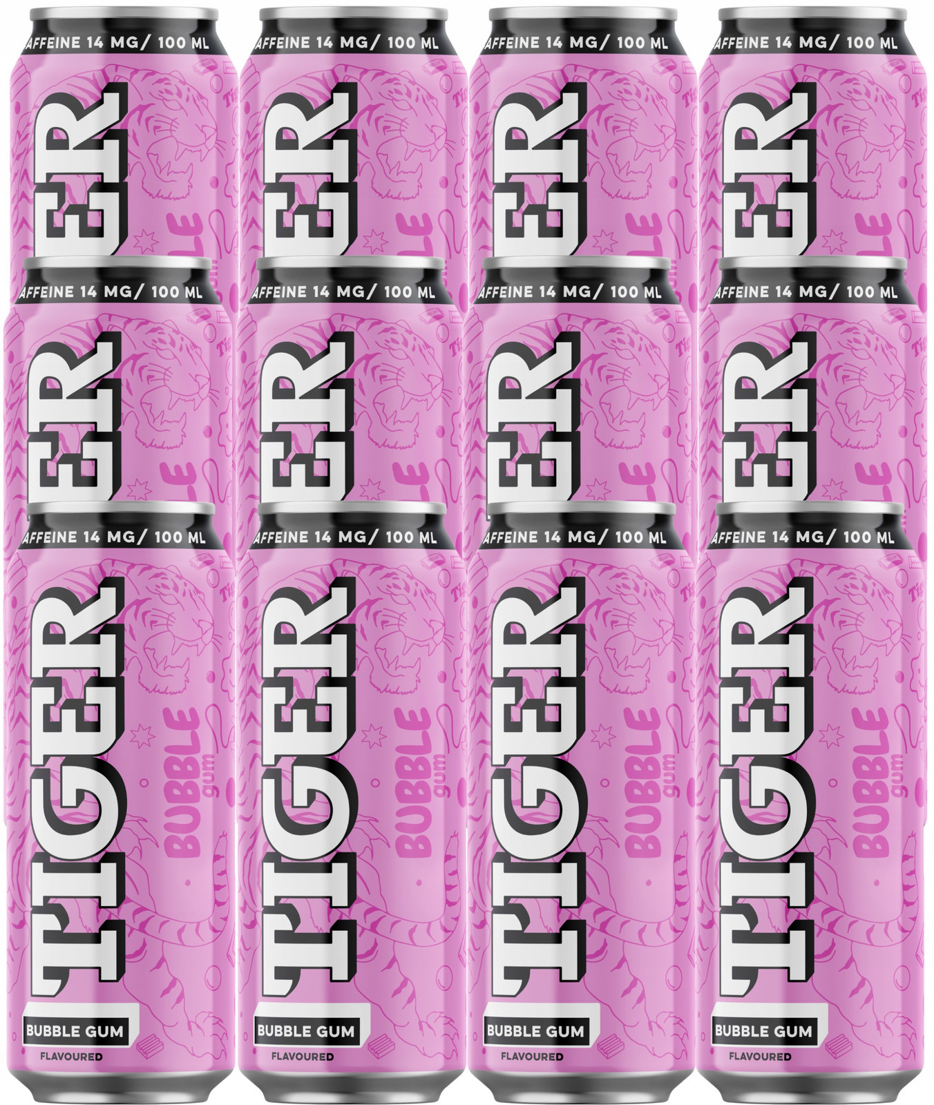 Tiger Light Caffeine Bubble Gum 12×0,5l