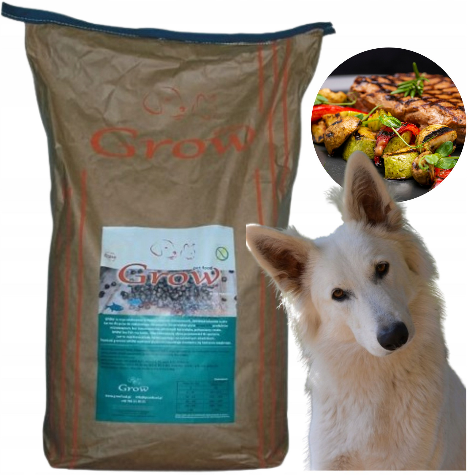 Grow Kachna S Rybou Dospělý S/m Hubertus Suché Krmivo pro psa Adult Dog 7 kg