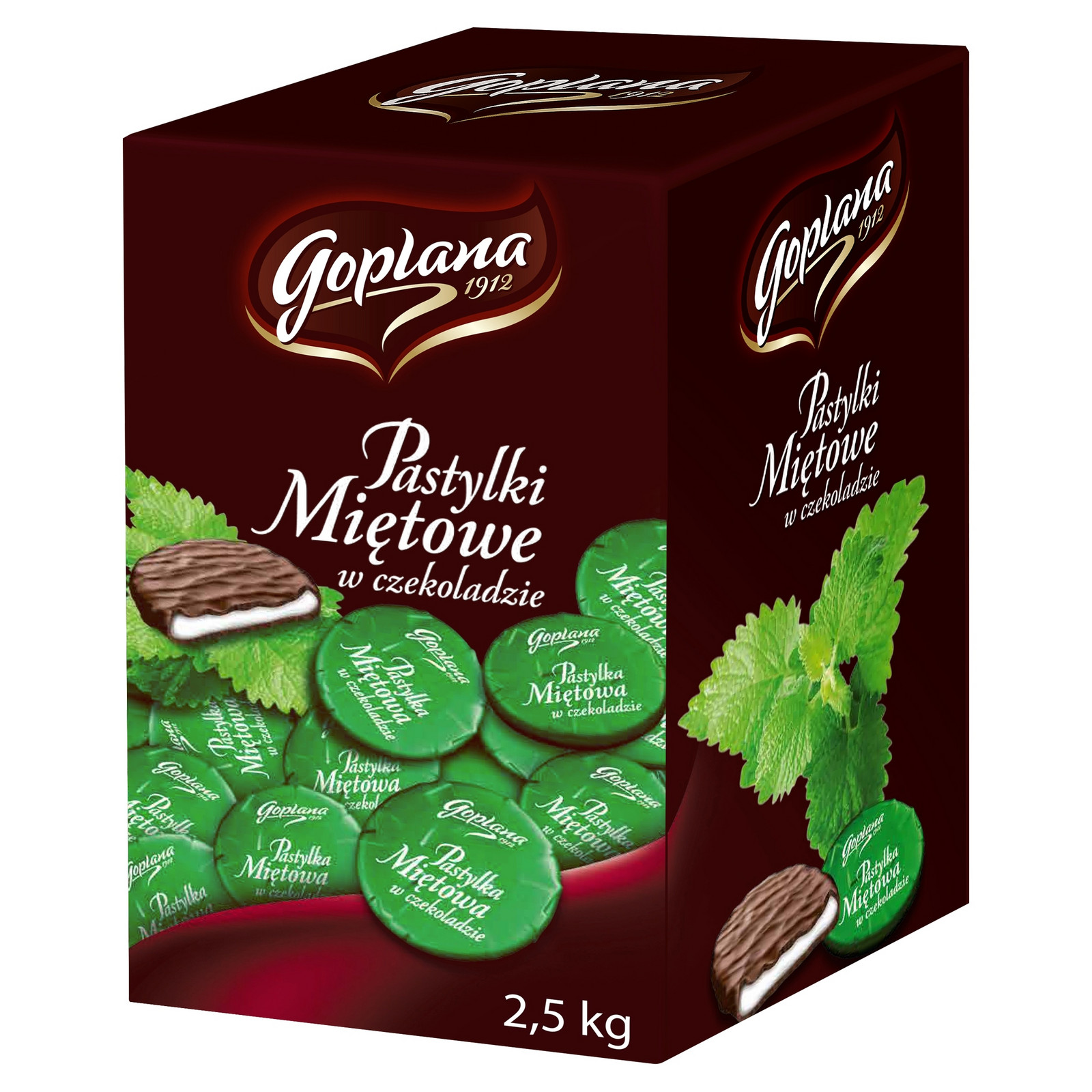 Goplana Pastilka mátová v čokoládě 2,5kg
