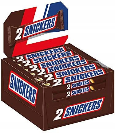 Tyčinka Snickers 2 x 37,5g 24ks Sběrný karton.
