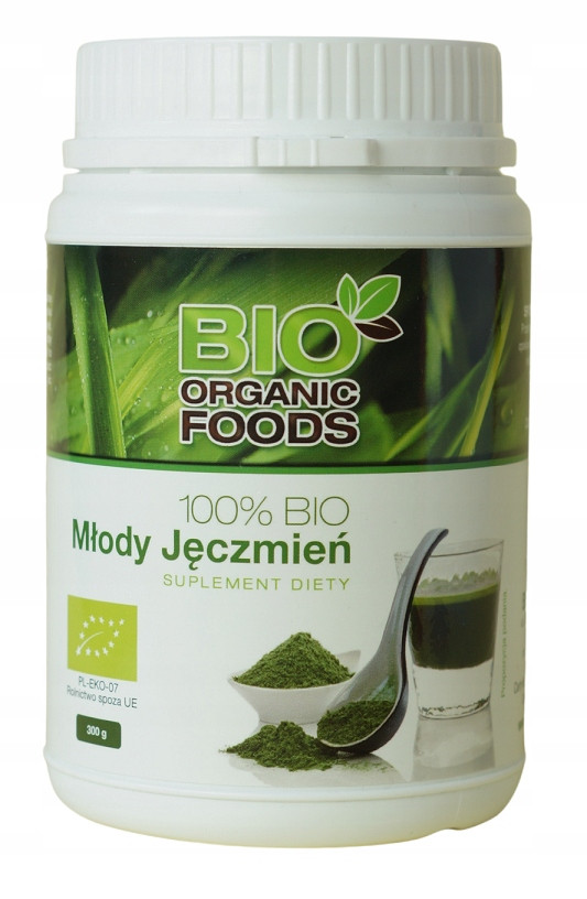 Šťáva Z Mladého Ječmene Prášková Bio 300 g Bio Organic Foods