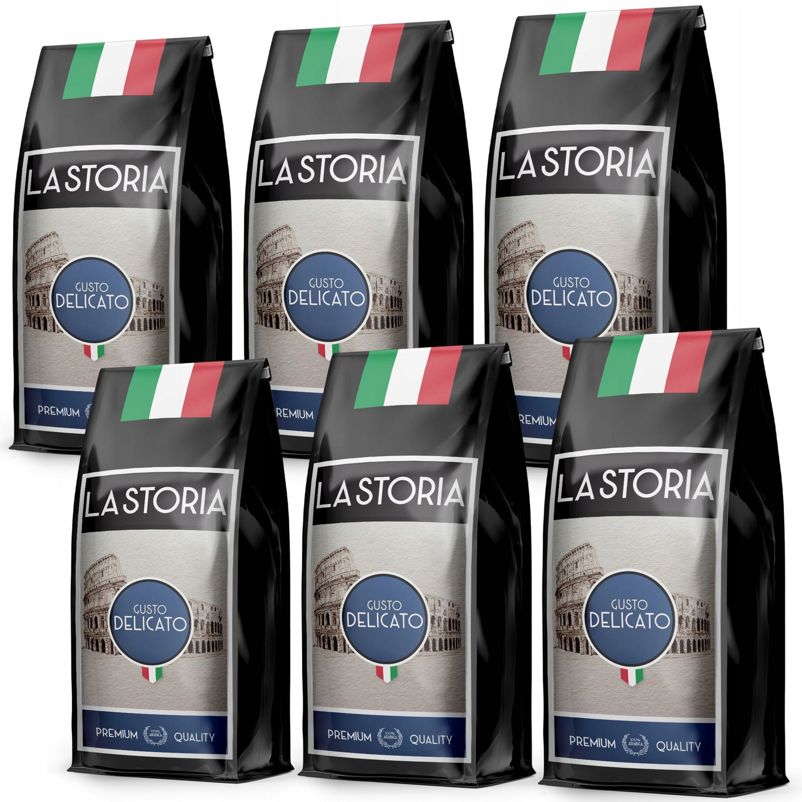 Káva Zrnková La Storia Delicato 6KG Čerstvě Pražená -do Kávovaru -blue Orca