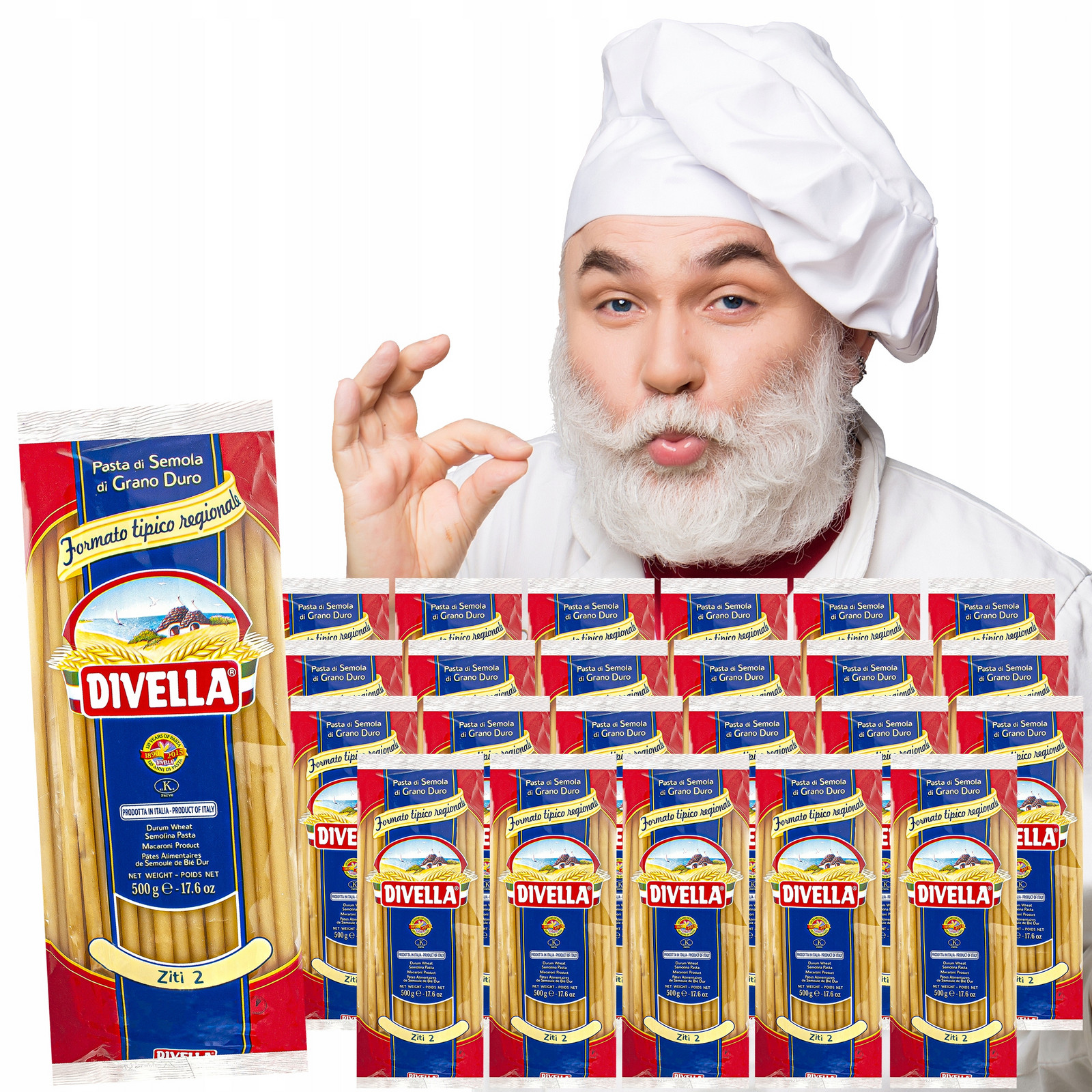 Těstoviny Ziti 2 Dlouhé Trubičky 24X500G