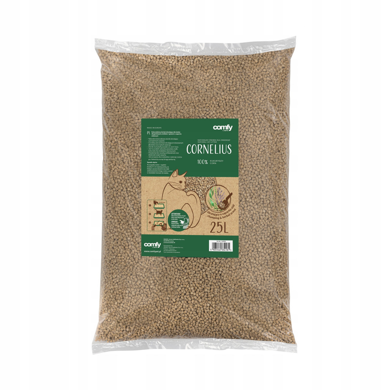 Comfy Cornelius Herbal 25 l – bylinný stelivo písek pro kočky
