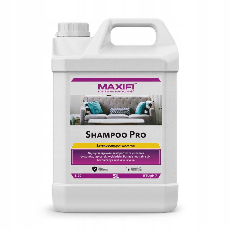 Maxifi Shampoo Pro 5000 ml Tekutý prací prostředek na čalounění koberců