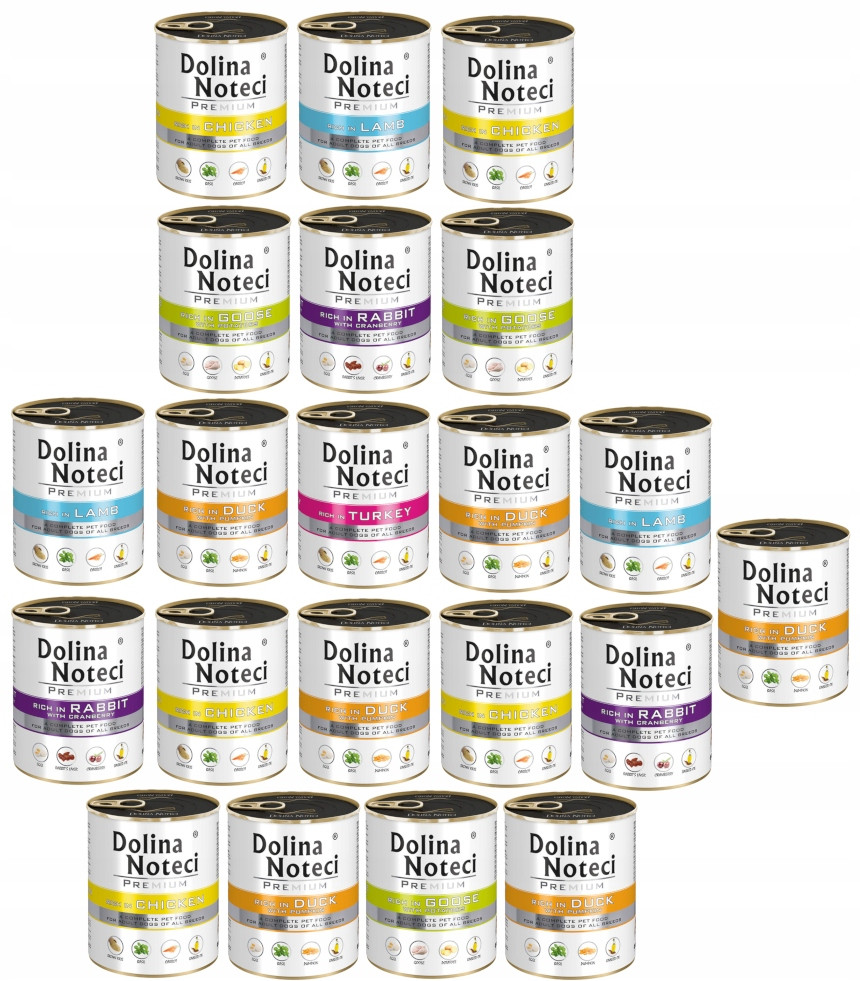 Vlhké krmivo pro psy Dolina Noteci Premium mix chutí 24x800 g