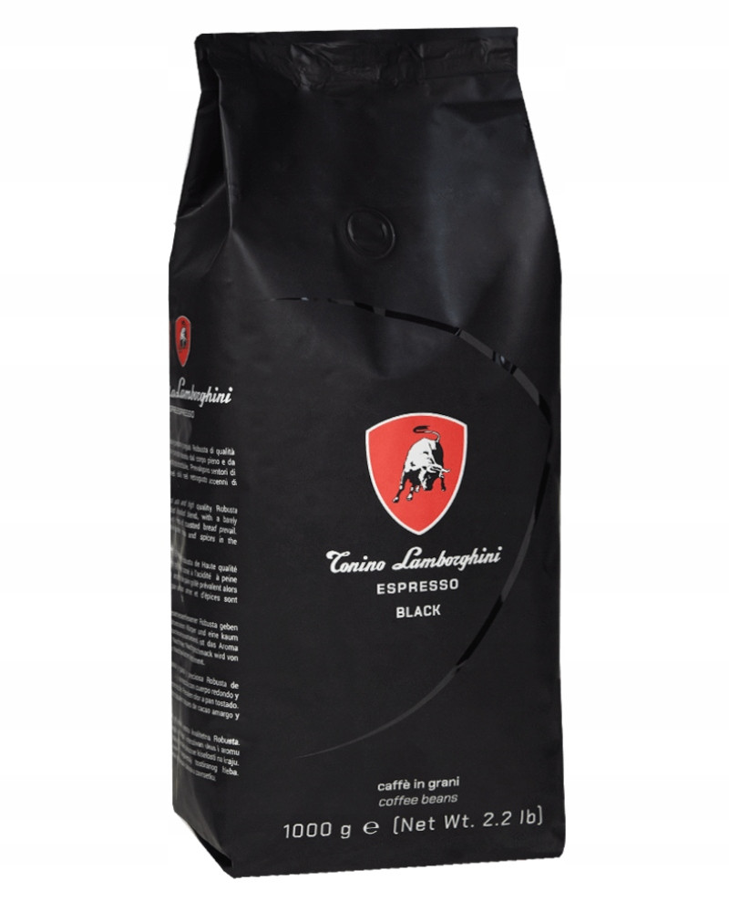 Káva zrnková Tonino Lamborghini Black 1 kg luxusní směs Dárek