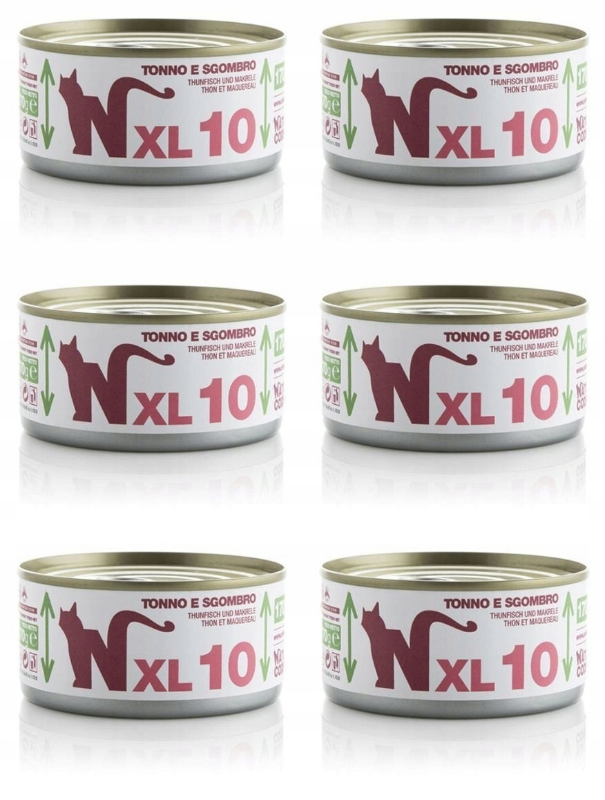 Natural Code Cat XL10 Tuňák a makrela 6x170g