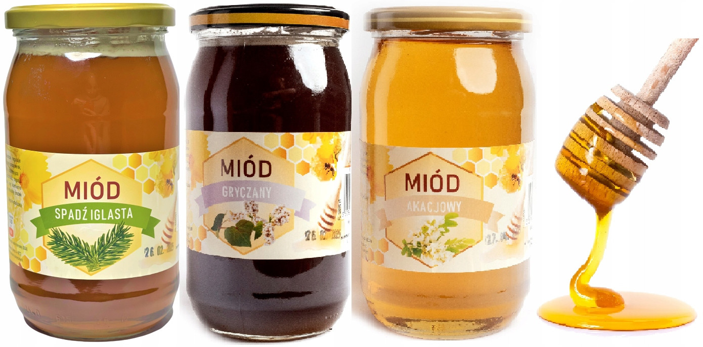 Med Spaď Jehličnatý Pohankový Akátový Set Nektar Pl 1,1 kg Dárek