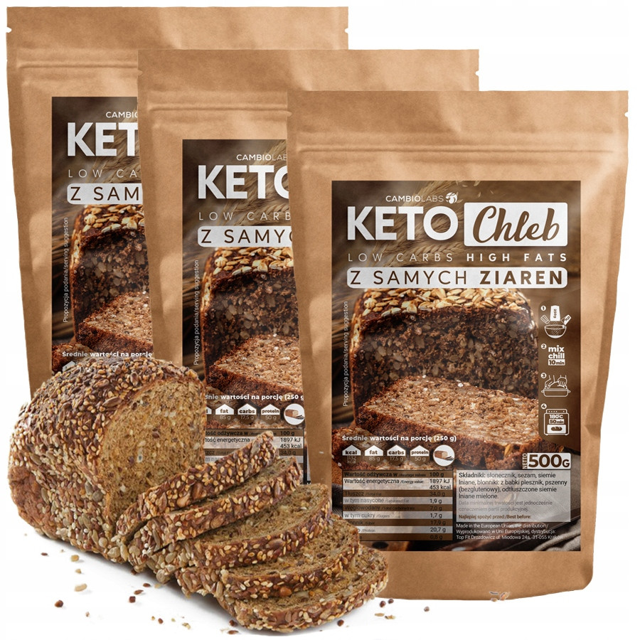 Směs na pečivo 3x Chleb Ze Ziaren, Bez Mouky