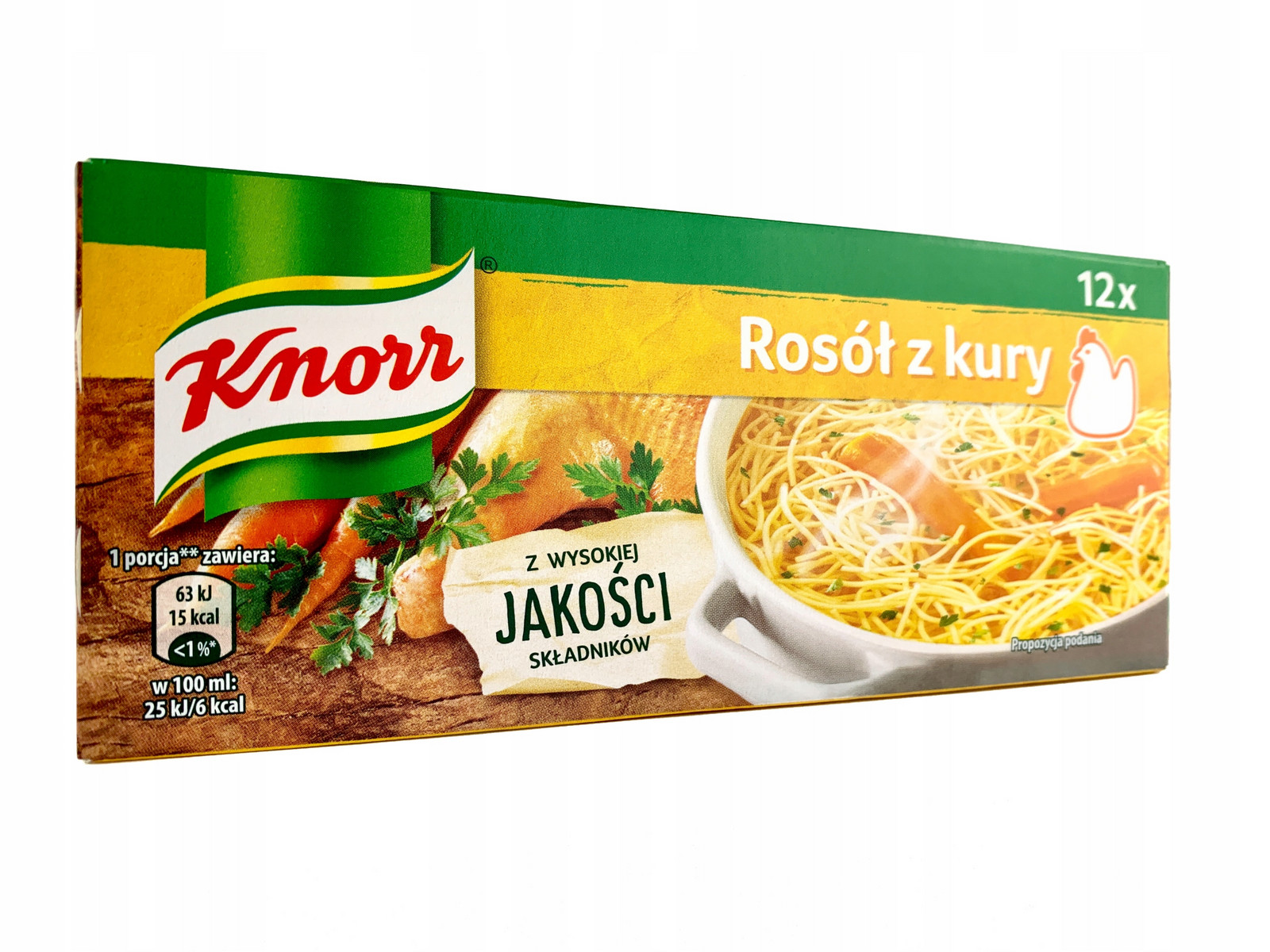 Vývarová/vývarová kostka drůbeží Knorr 12 x 120g