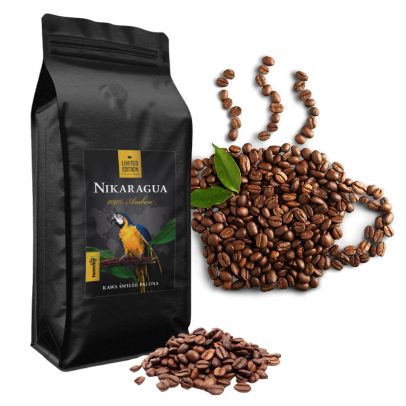Tommy Cafe Káva Zrnková Arabica 100% s pěnou Nikaragua Sada 2x1kg