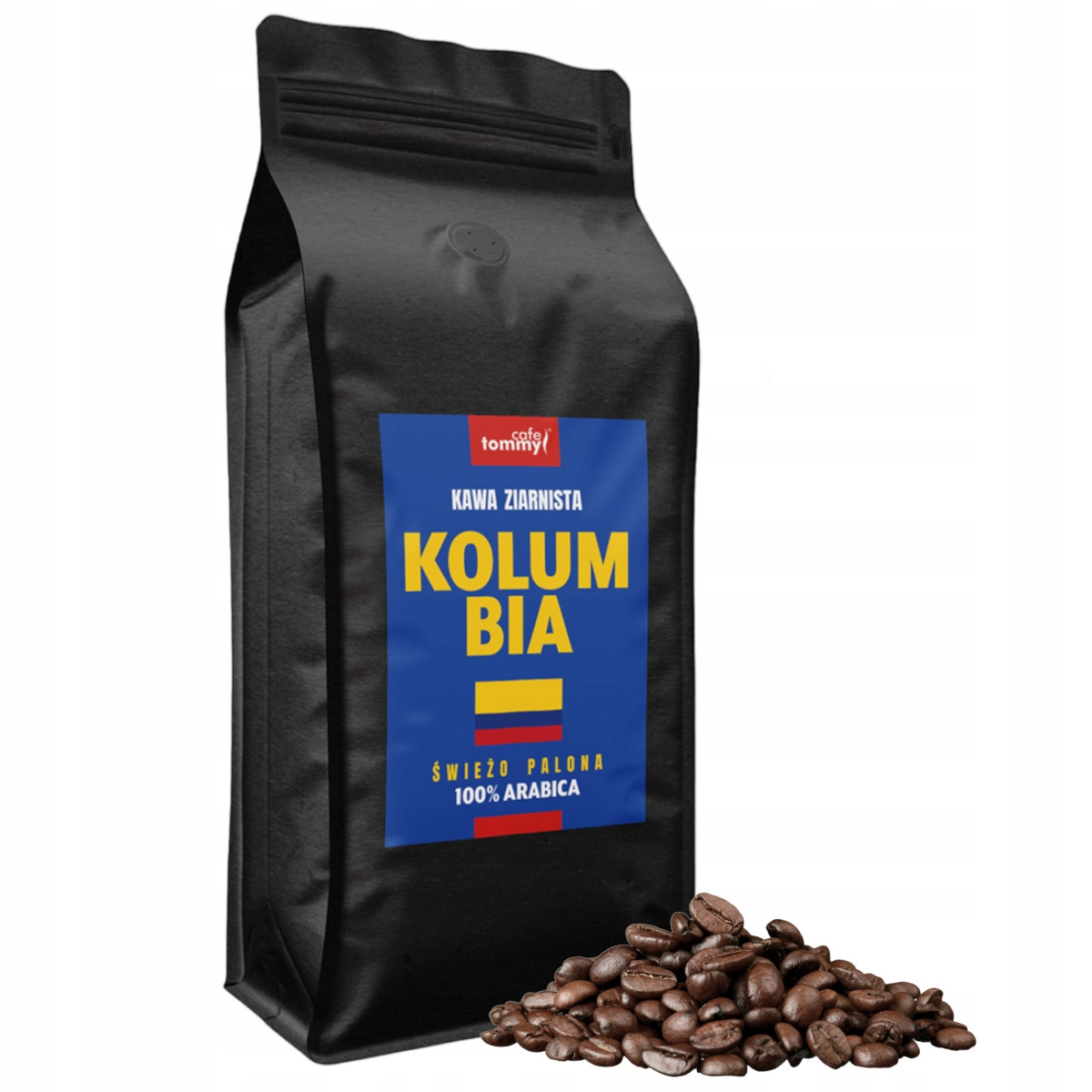 Káva zrnková Kolumbie Tmavě pražená 1 kg 100% Arabica Čerstvě pražená