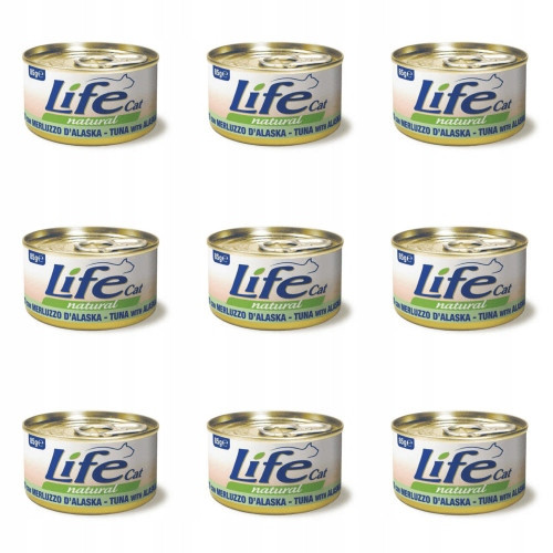 Life Cat Plechovka 85g Tuňák Aljaška 9ks