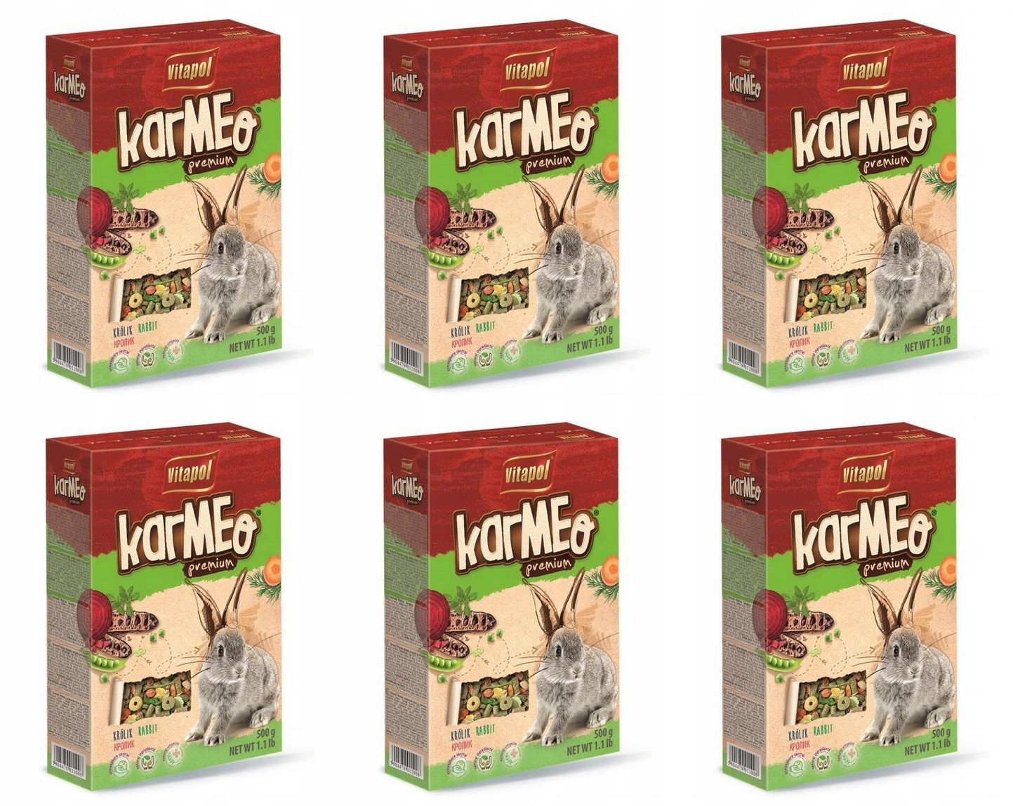 Krmivo směs Vitapol 6x0,5 kg králík