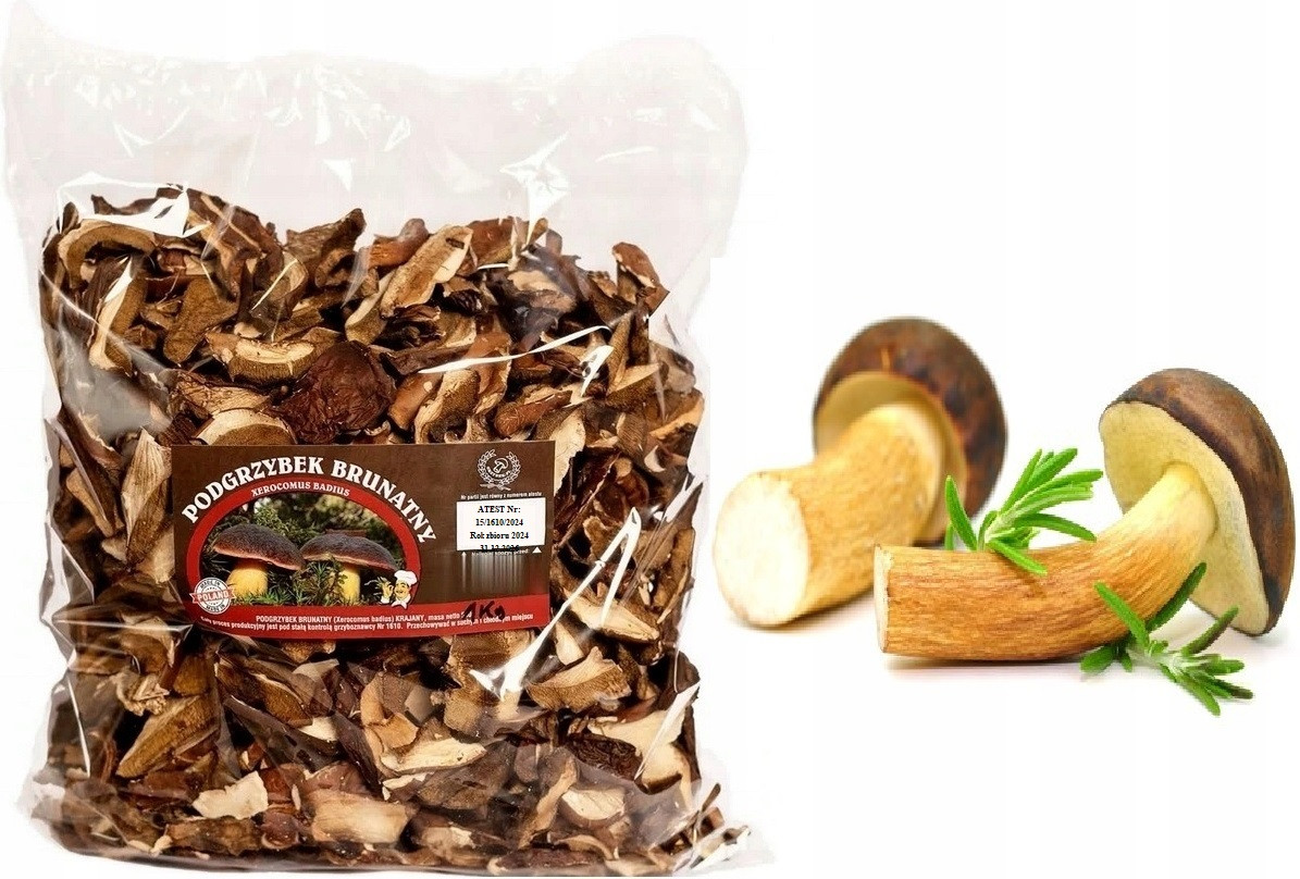 Podhoubí Krájené 1kg Polský Atest 2024 Nová Sklizeň houby sušené lesní