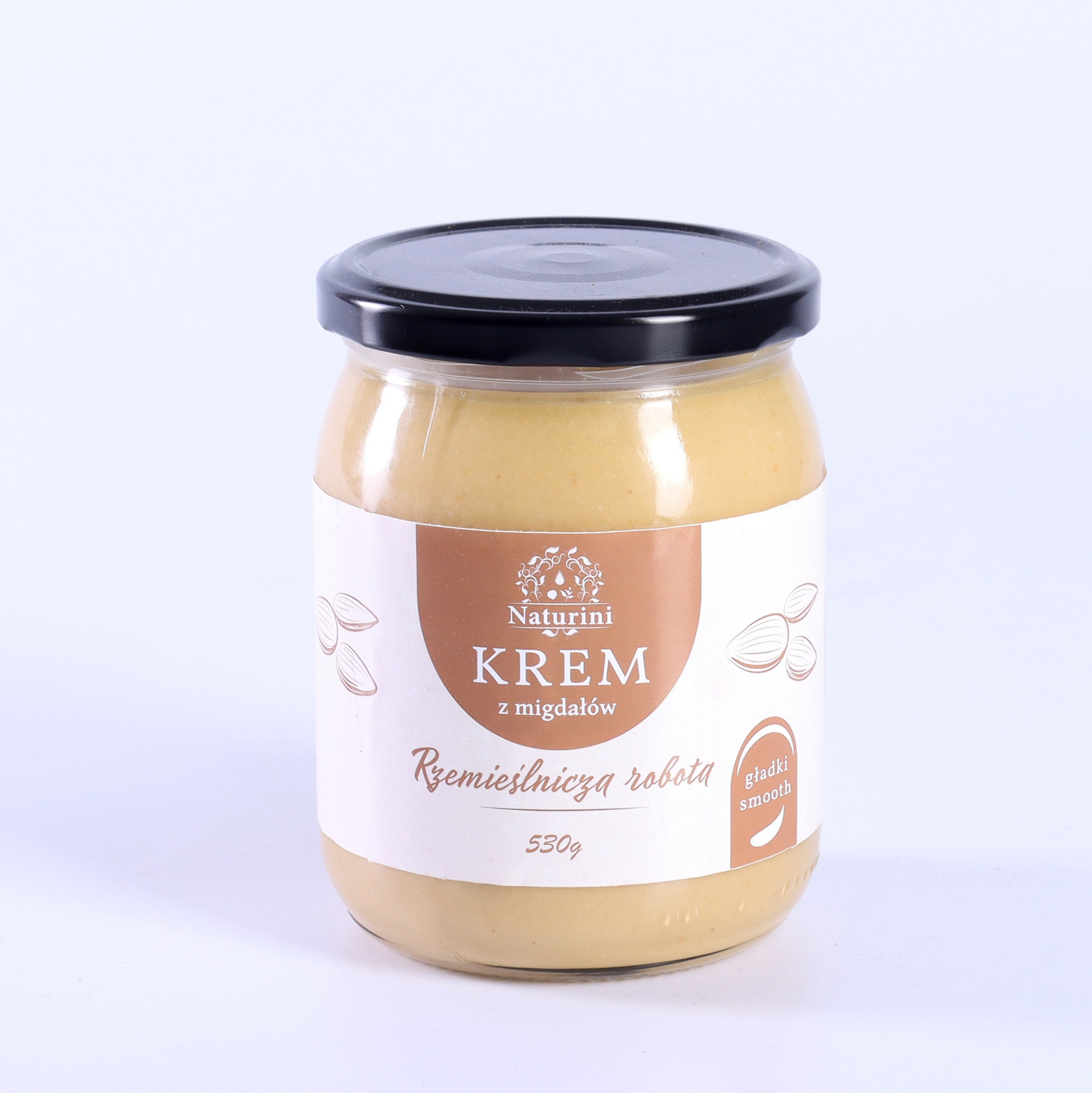 Krém Mandlová pasta 100% Přírodní Crunchy 530g