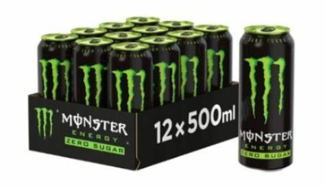 12x Nápoj Monster Energy Green nula 500 ml