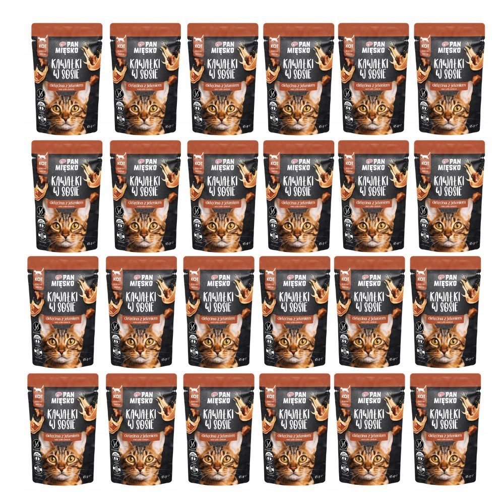 Pan Mięsko mokré krmivo pro kočky MIX Chutí Adult 24x85 g