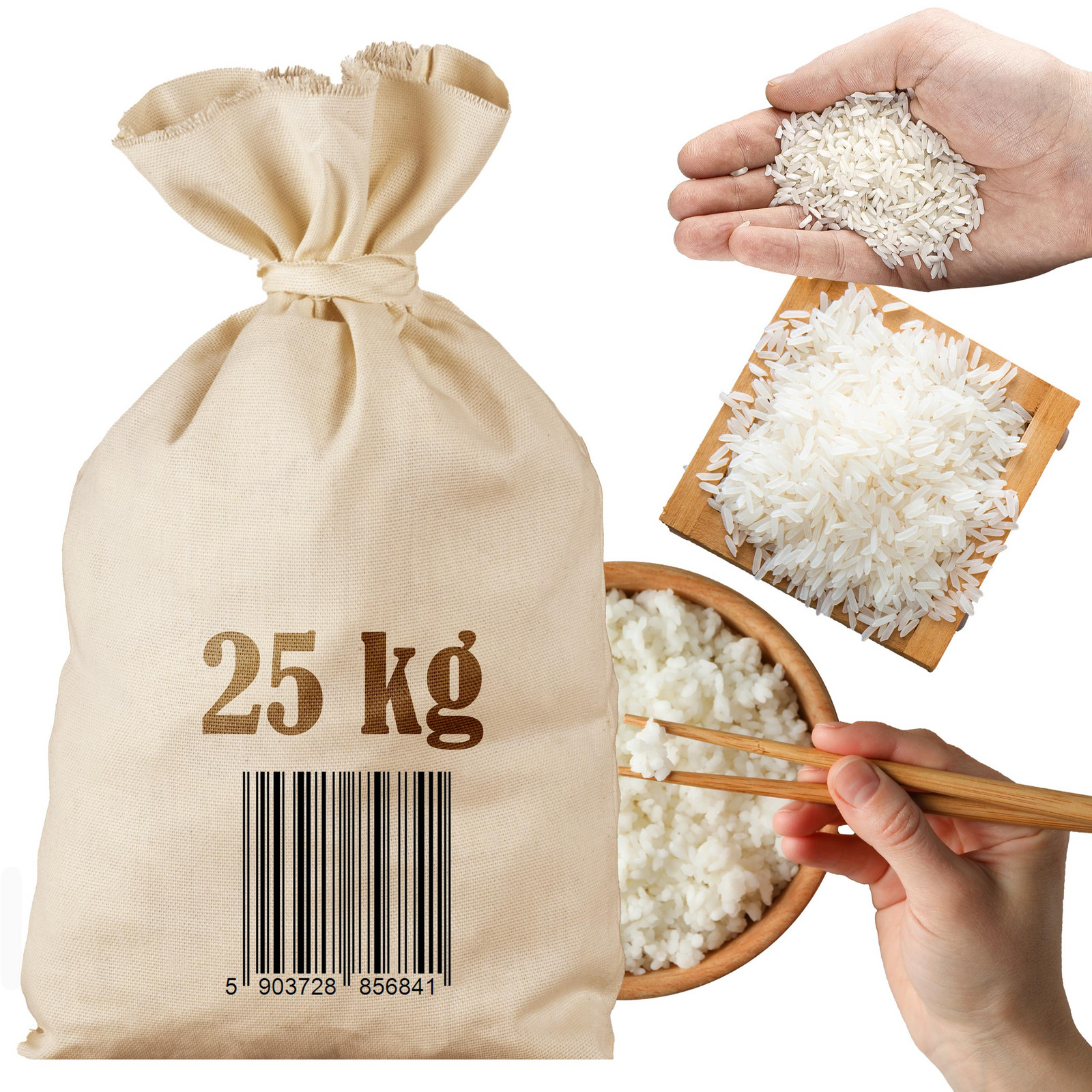 Rýže Bílá 25KG Sáček