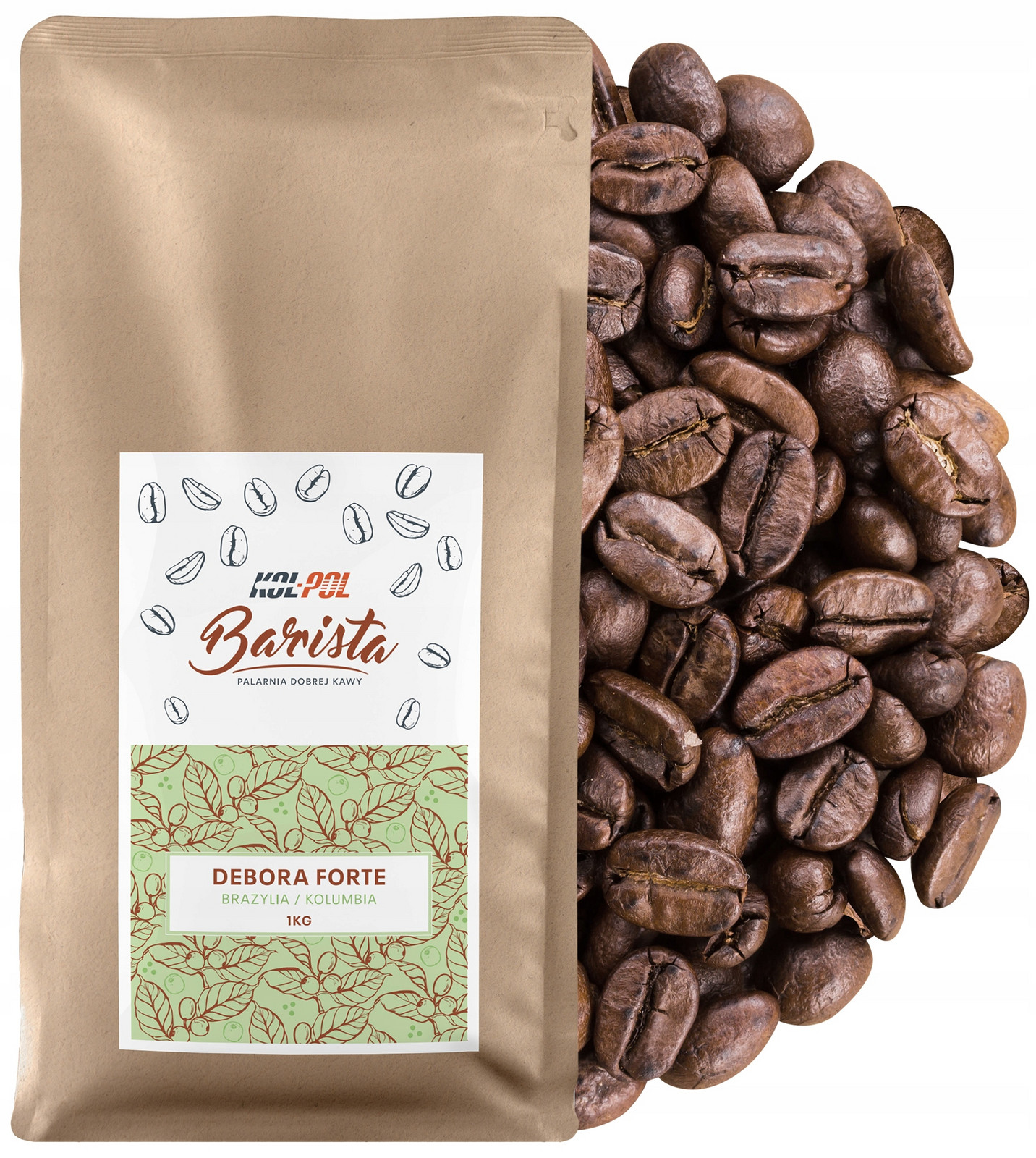 Káva Zrnková 1kg Káva Arabica Čerstvě pražená Debora Forte x Kol-Pol