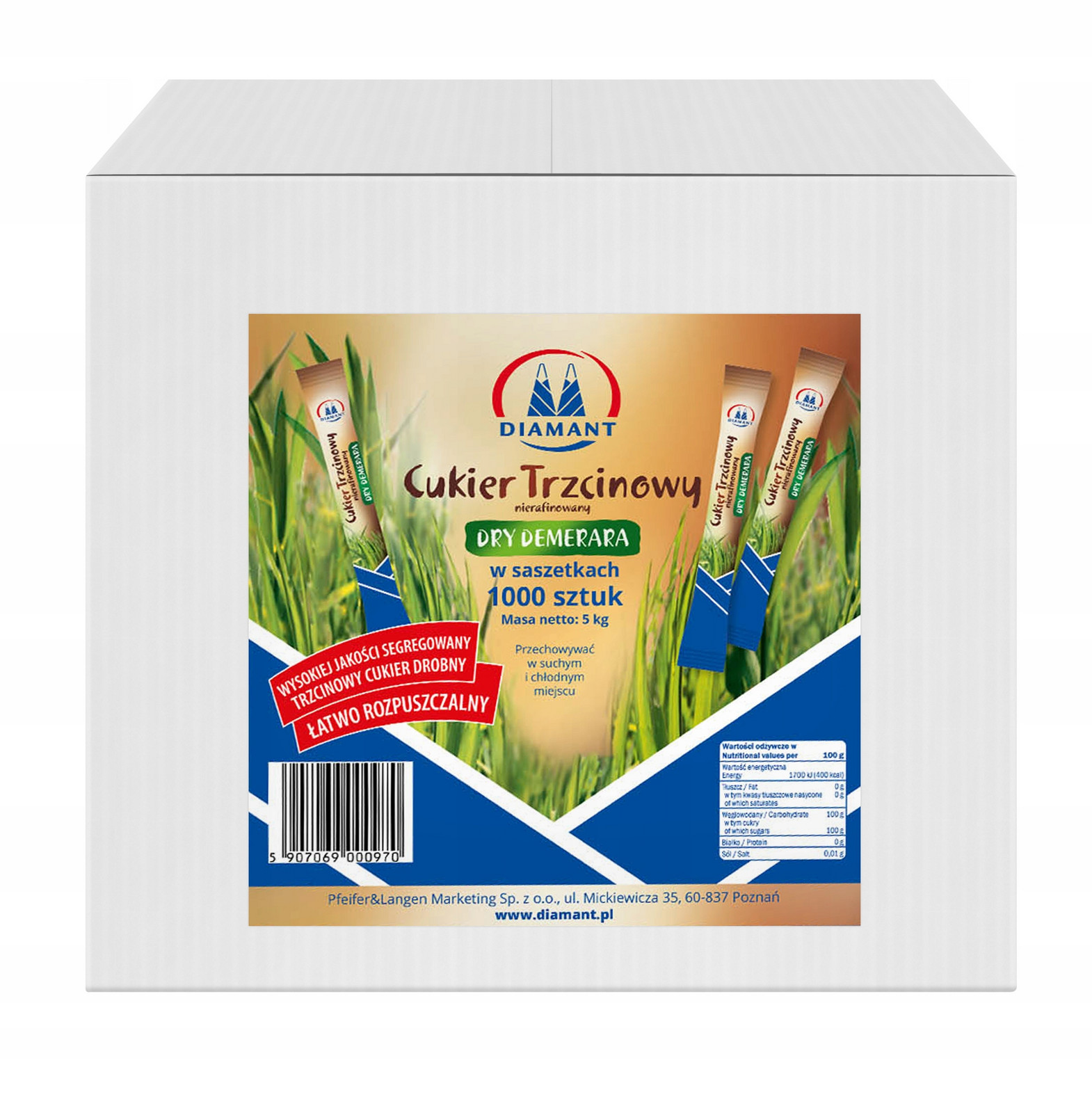 Diamant cukr v nálevových sáčcích 1000 x 5 g