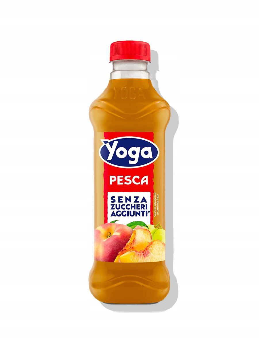 6X Yoga Italský nektar hustý broskvový bez cukru Pesca Senza Zucchero 1l