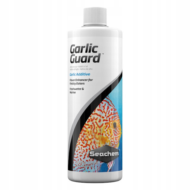 Seachem Garlic Guard Česnek Do Akvária 500 ml Podporuje Chuť K Jídlu U Ryb