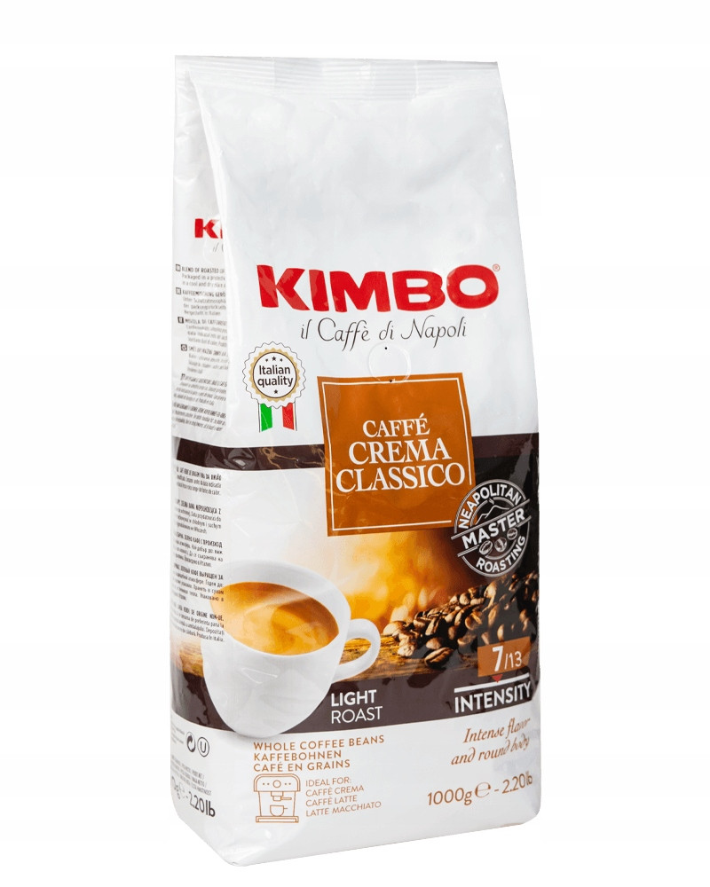 Káva zrnková Kimbo caffe Crema classica 1000 g 03.2026