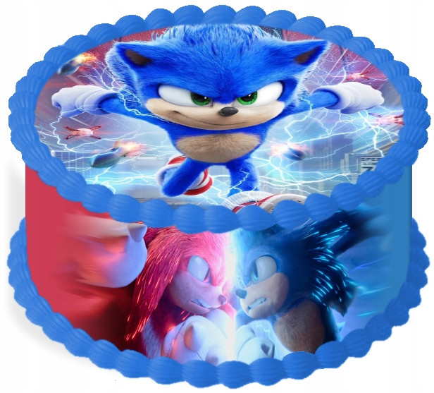 oplatek na dort 29 Cm Sonic Narozeniny Pohádka Hra