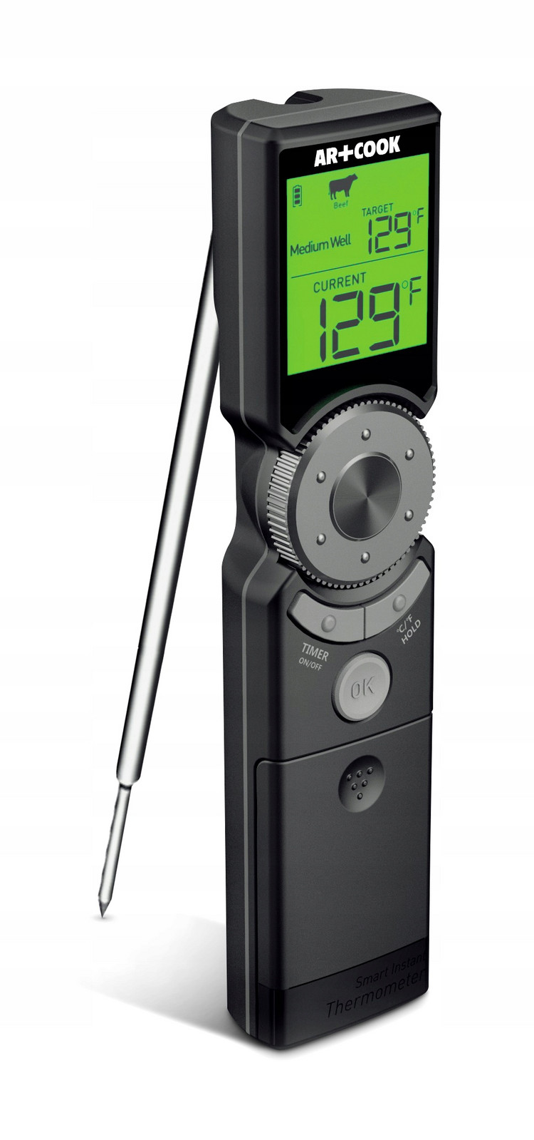 Kuchyňský Teploměr Skládací LCD Sonda Alarm Časovač Aidmax Mini6