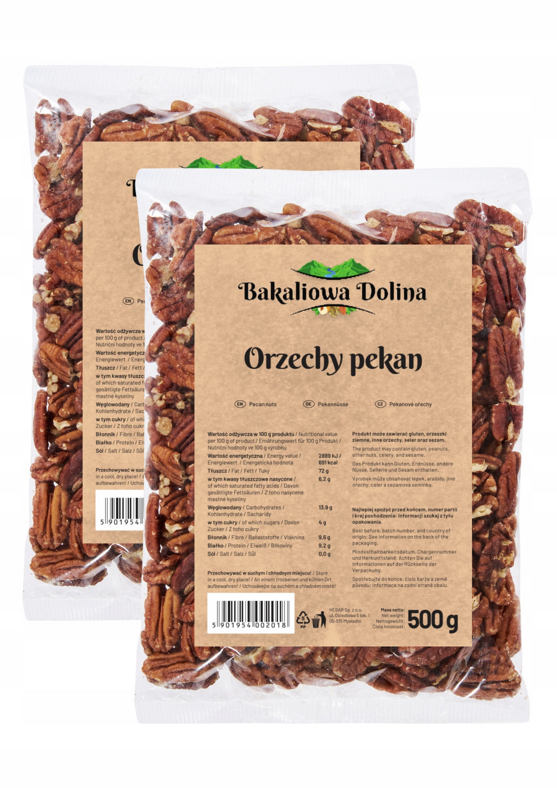 Pekanové Ořechy Pecan Půlky Kvalitní 1 kg Zdravé Čerstvé Přírodní