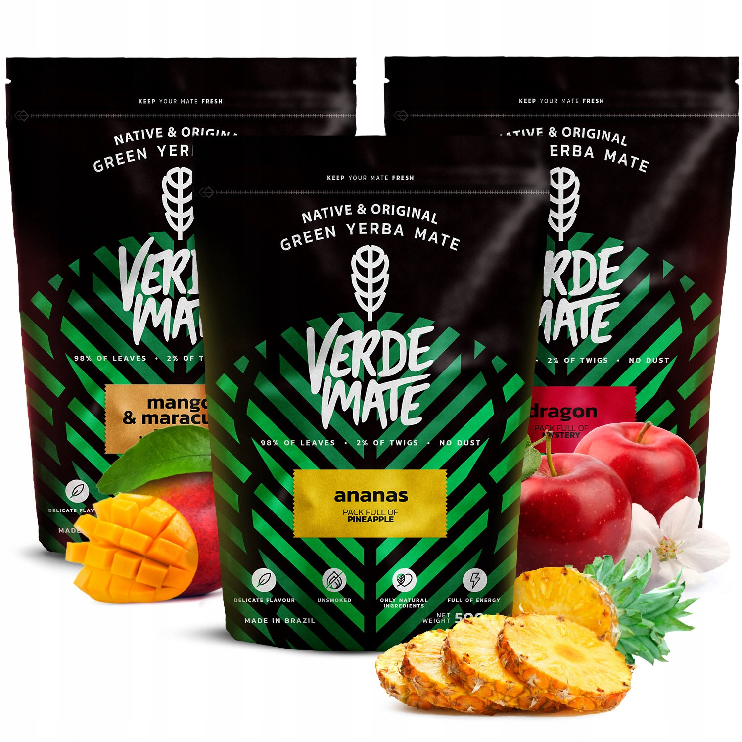 Yerba Set Verde Mate Ovocný 3x500g Nejlepší