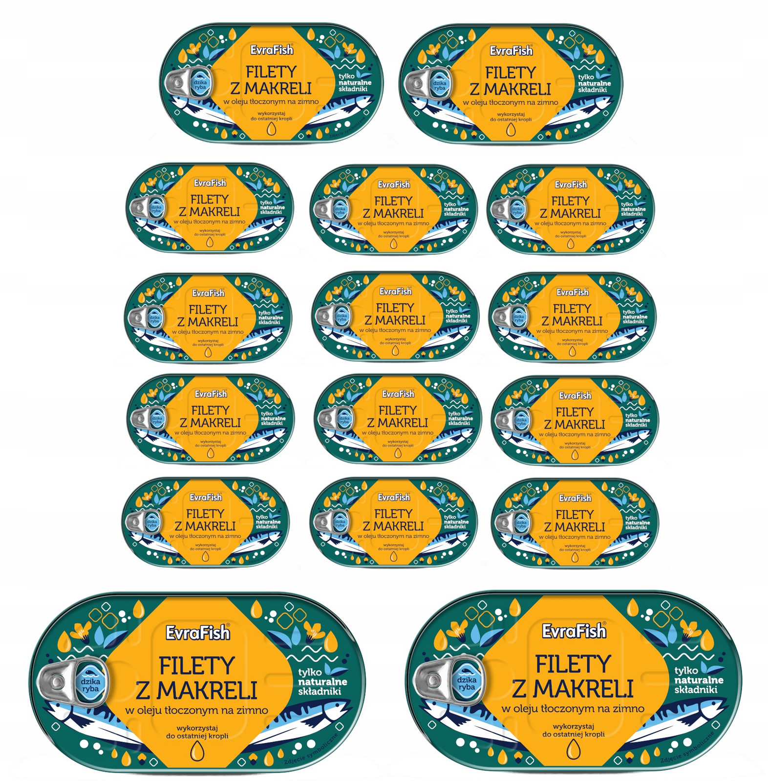 Filety Z Makreli V Oleji 16x 170g EvraFish Pushka